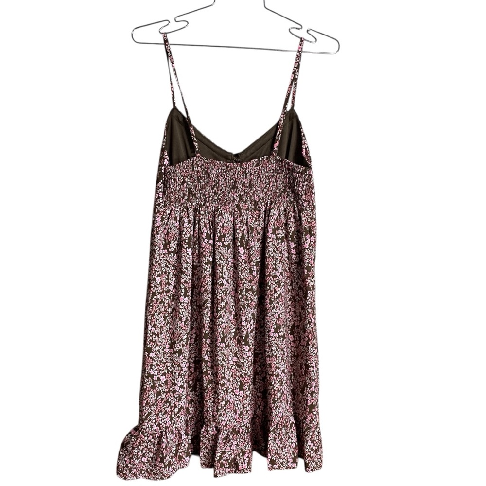 Brown Pink Floral Sun Dress - Picture 4 of 6